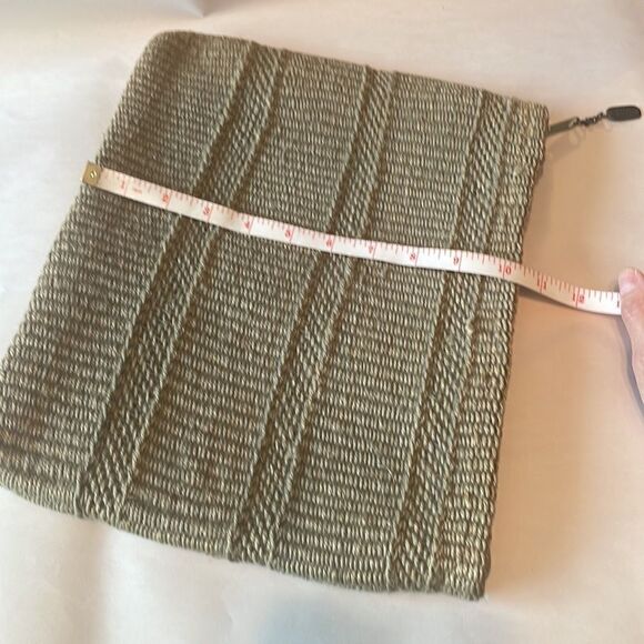 Little Nugget boho woven jute zip summer clutch / travel pouch - Picture 6 of 11